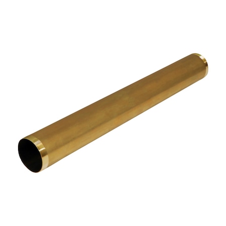 Everflow Threaded Tube for Tubular Drain Applications, 17GA Brass 1-1/2"x12" 42512